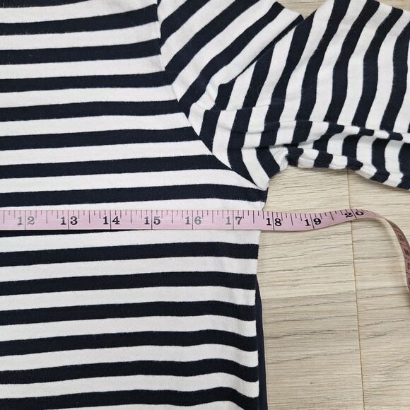 J. Crew Womens Navy Blue Stripe Longsleeve Shirt XS Cotton - Picture 5 of 10